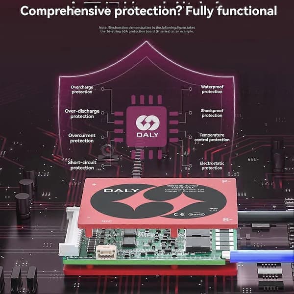 Daly 13S 48V BMS til 18650 Lithium Batterier Batteristyringssystem Høj Strømstyrke Support
