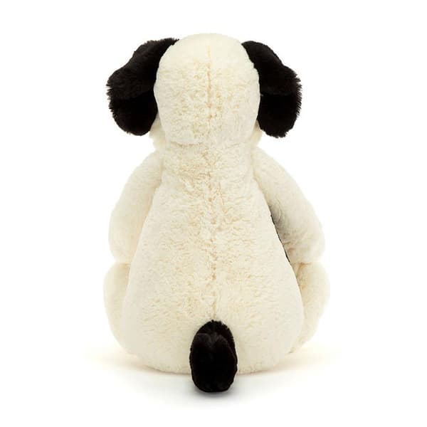 Jellycat Bashful Sort & Cremefarvet Hvalp krammedyr 51cm