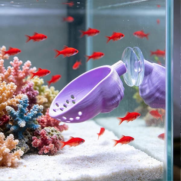 Fiskakvarium Skalgömma – Bekväm Konkav Design – för Betta Lek 7pcs