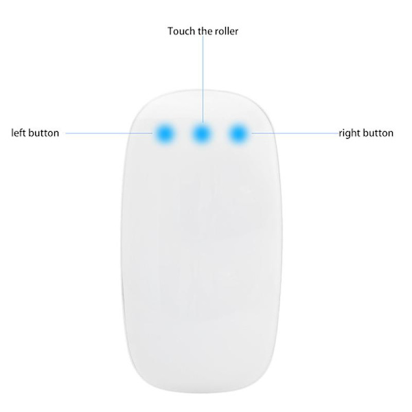 Apple Magic Mouse 2: Trådlös, uppladdningsbar Bluetooth-mus med Multi-Touch