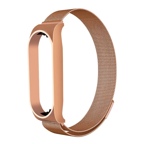Milanese Loop-armband för Xiaomi Mi Band 7 6 5 4 3 Magnetiskt armband i rostfritt stål Metallarmband för Xiaomi Mi Band 4 3 Armband 4 roséguld 4 rose gold Mi band 6 5