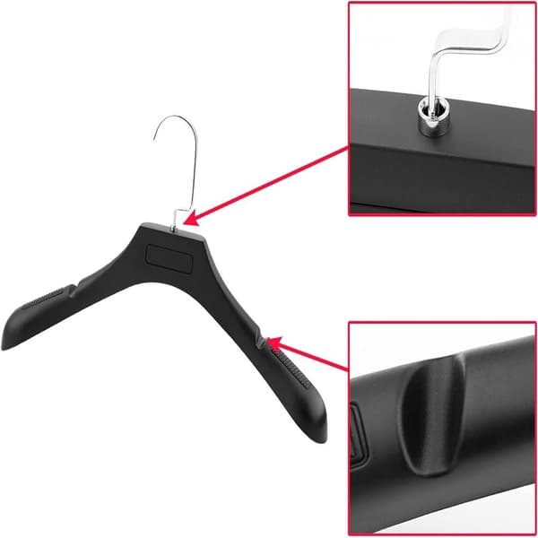 i Infinite Black – 10-pack breda plastgalgar med halkskydd