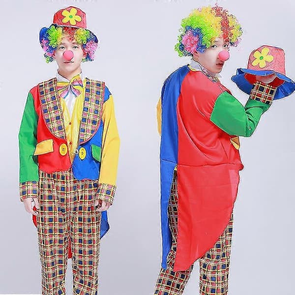 Halloween julklappar dekoration spot cirkusföreställning clownkostym Patch clown