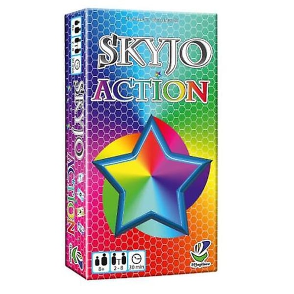 Skyjo actionkortspill for voksne og barn, morsomme brettkortspill for moro skyld, underholdende, barneleker gaver colorful