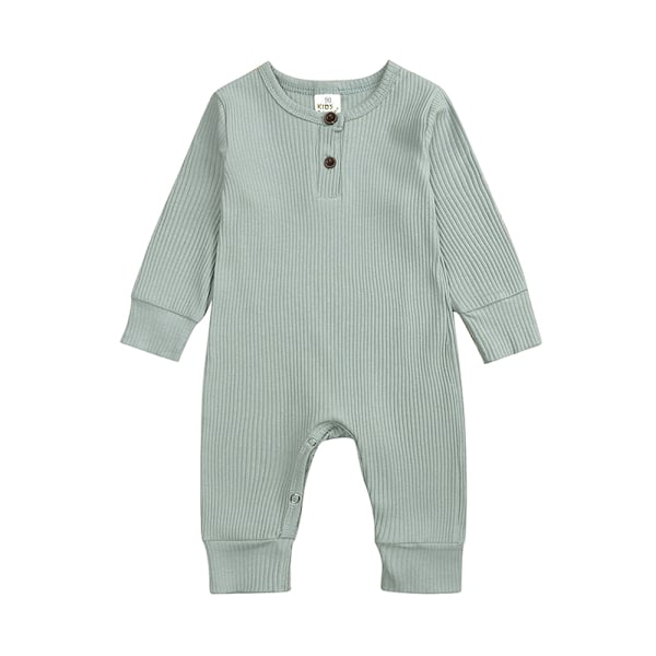 Baby Jumpsuit med Lange Ermer - Komfortable Klær for Jenter og Gutter, Småbarns Jumpsuit, Nyfødt Krypesett, Vår og Høst 5 0-4m