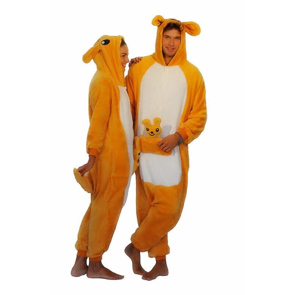 Nalle Puh -hahmot Unisex Onesie Fancy Dress -puku Hupparit Pyjama ja Kenguru Kangaroo L(170CM-180CM)