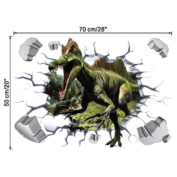 (D)3D Dinosaurie Väggdekal, Vardagsrum Sovrum Barnrum Korridor Ingång Dekoration Målning
