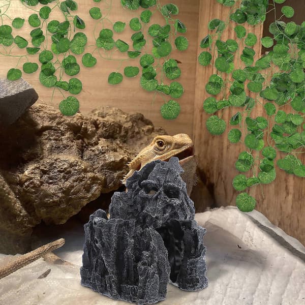Dekorativ harpiks-hule til krybdyr til slange-terrarium