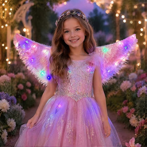 LED-kostumevinger – behagelig pasform – til julefrokost Blue