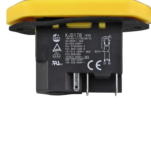 Integreret switch - 230v spændingsfri switch Kedu Kjd17 B Med underspændingsudløser og spolekontakt udført