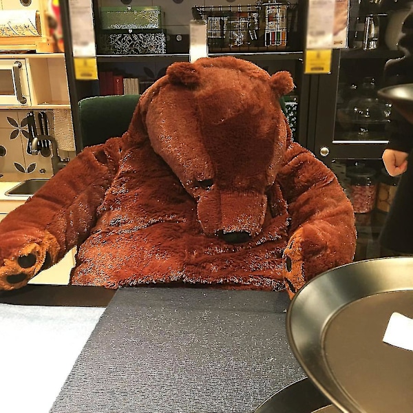 Simuloitu Djungelskog Ruskea Karhu Jättimäinen Pehmo Nallekarhu Leikkieläin Täytetyt Eläimet Pehmeä Tyyny Tyttö Lapsi Syntymäpäivälahja about 60cm
