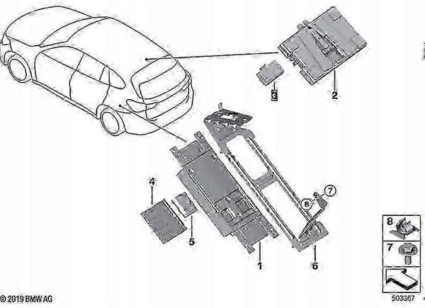 Batteri SOS Telematikk BMW OE 84102447710
