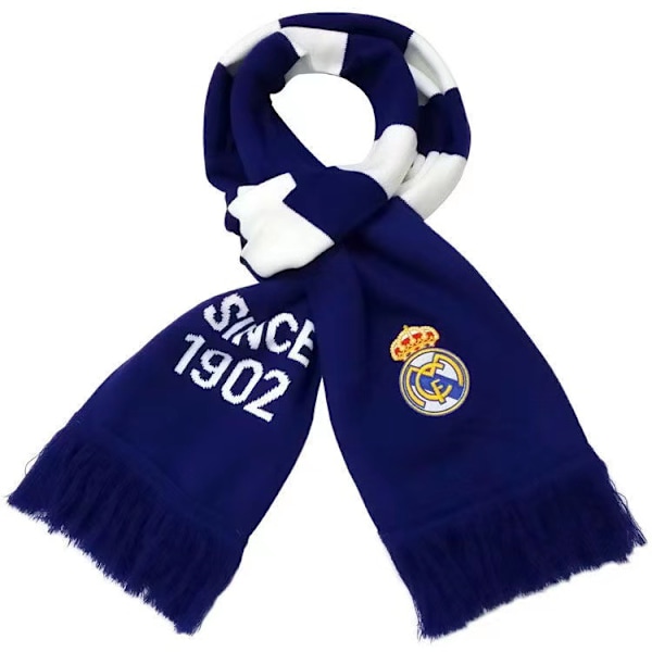 Fotbollsklubbslogo broderad halsduk konstgjord ull halsduk Real Madrid Barcelona Paris Chelsea AC Juventus