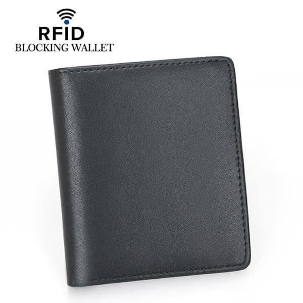 RFID-blokkerende slank lommebok for menn