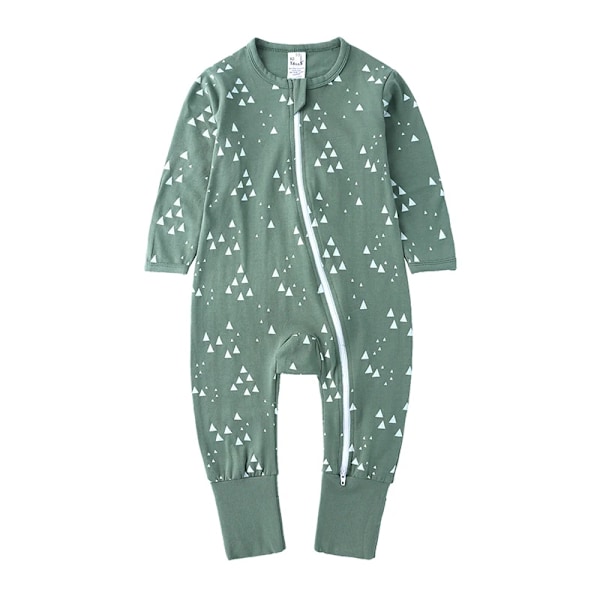 2023 Nyfödd Babypojke Romper Långärmad Tryckt Romper Spädbarn Flicka Jumpsuit Pyjamas Bodysuit 2 6-12m