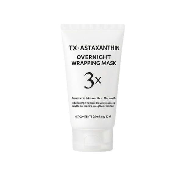 80 ml TX Astaxanthin Triple Overnight Wrapping Mask for mørke flekker, fasthet, glød, elastisitet, ansiktshudpleie 1PCS