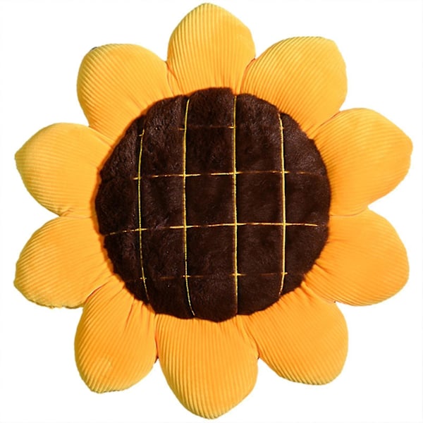 Creative Sunflower Pillow Super Soft Multipurpose Flower Cushion For Home Living Room Bedroom Decoration 40cm