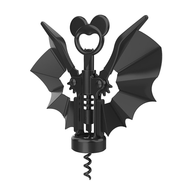 Flaggermus-vinåpner med vinger, 2-i-1-vinåpner, Halloween-flaskeåpner-dekor