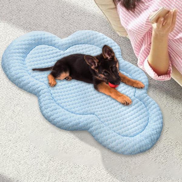 Viilentävä alusta koirille - Pehmeä söpö 3D-kissan viilentävä alusta - Kannettava sisä- ja ulkokäyttöön tarkoitetut lemmikkitarvikkeet, nukkumiskennelmatto pienille ja keskisuurille koirille