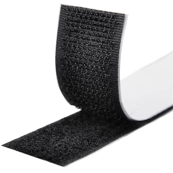 Hook and Loop Tape, 8M Double-Sided Tape, Self-Adhesive Hook and Loop Tape 20mm Wide (Black)