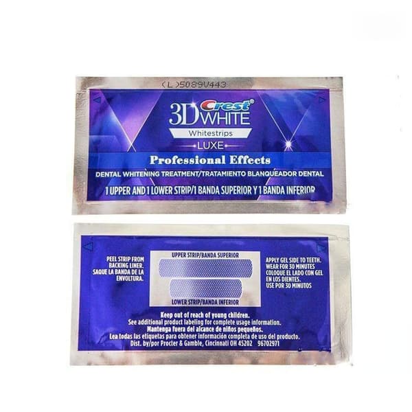 3D White Tandblegningsstrips Professional Effects Blegner Tænder, White Luxe 10 par