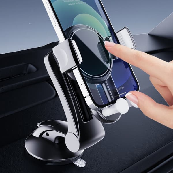 Adjustable Car Phone Mount with AR Navigation Support for Dashboard and Windshield