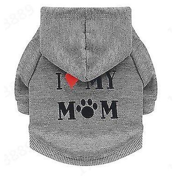 Säkerhet Kattkläder Husdjur Kattrockar Jacka Huvtröjor för katter Outfit Varma husdjurskläder Kanin Djur P MOM Gray