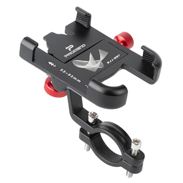 Bike Phone Holder Adjustable Bike Phone Mount Stand Scooter Phone Clip Black