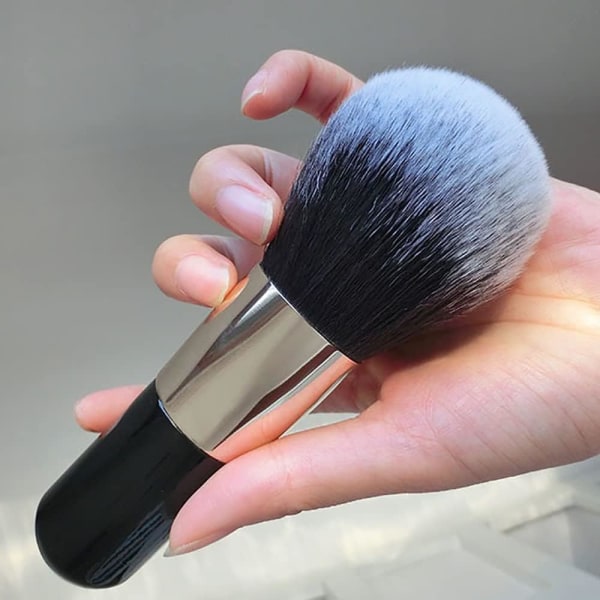 2 stk Powder Makeup Brush Stor løs Powder Brush Flat Kabuki Brush Foundation Brush Blush Brush Foundation Makeup Brush