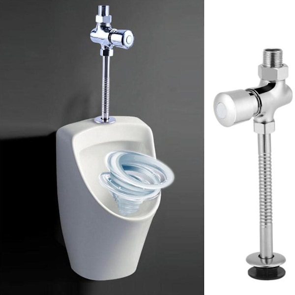 Urinaltoalett med böjt rör