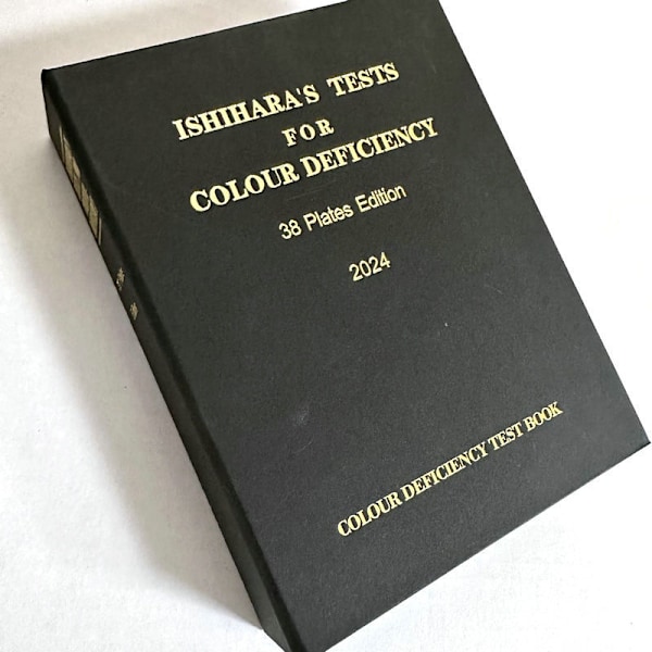 Ishihara farveblindhedstestbog - 38 plader, optometri visionstestdiagrammer til farveblindhed