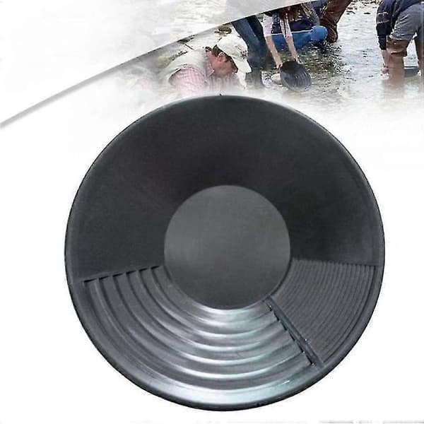2 stk Plast Gullpanne Gruvedrift Mudring Prospektering for Sand Gullvasking Gullvaskeutstyr