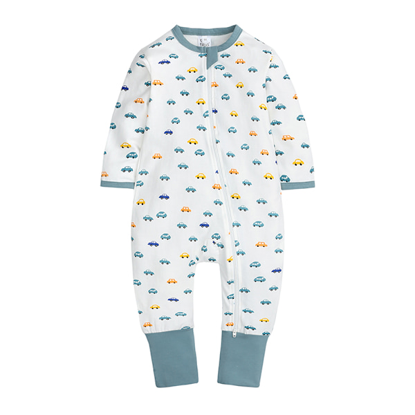 Nyfödd Baby Bomulls Rompers Kläder Långärmad Cartoon Jumpsuit 3 EU: 3-6m