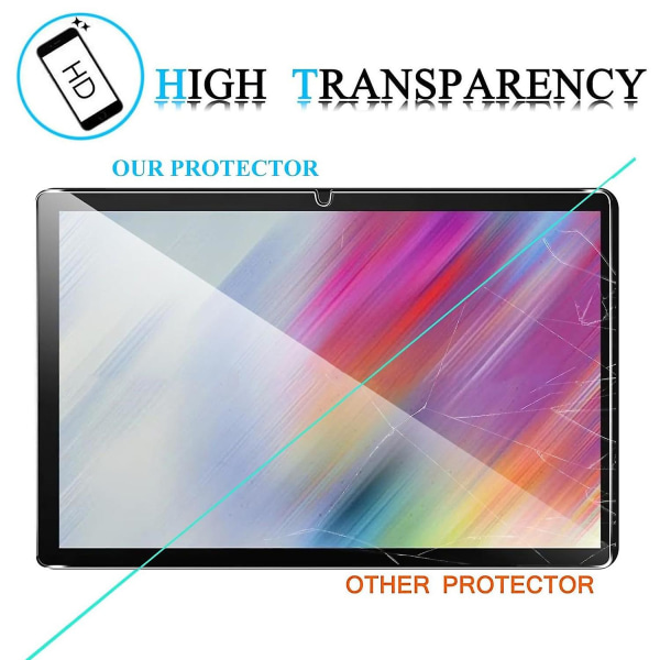 For Samsung Galaxy Tab A9+ Skjermbeskytter Full dekning 2.5D Straight Edge herdet glassfilm