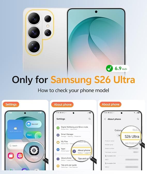FNTCASE for Samsung Galaxy S26 Ultra Case with Screen Protector, MagSafe Compatible, Translucent Matte, Full Camera Protection, Shockproof Sagebrush Green