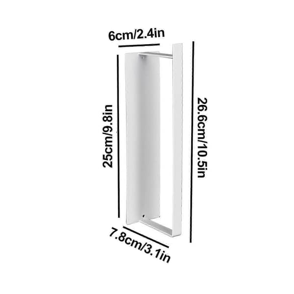 2025 Borrfri Tvätthängare Organizer, Järn, 25x7.8cm white