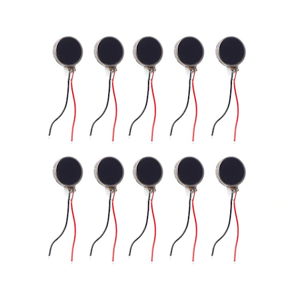 10x3mm Mini-tärinämoottorit DC 3V 10000rpm litteä kolikkonappityyppinen mikro DC-värinämoottori matkapuhelimelle