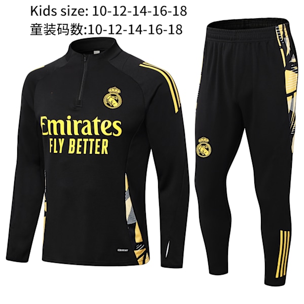 Ny Paris Frankrig Portugal Mbappe Messi langærmet træningsdragt fodbolduniform dragt ydre trøje børnetøj 21 14