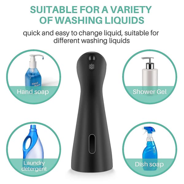 Automatisk sæbedispenser Smart infrarød sensor Håndfri pumpe Trykløs vaskemiddelsæbe D
