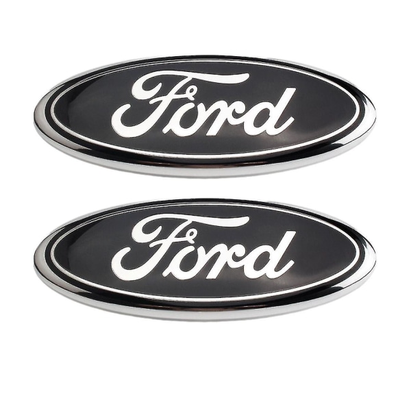 Metallemblem for Ford F150 F250 Aluminium Oval Decal Front Grill Bakluke-emblem