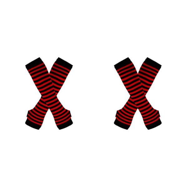 1/2/3/5 Polven yläpuoliset sukat paksuille reisille Helppokäyttöiset ja tyylikkäät Punainen ja musta Red and black 2Set
