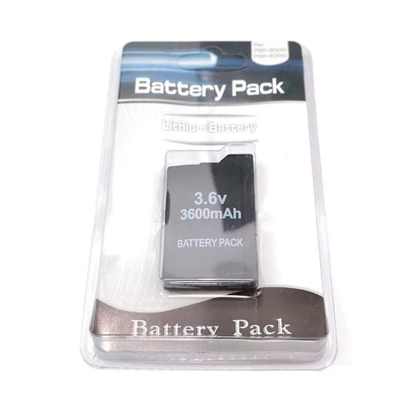 Gamepad-batteri 3,6V 3600mah for PSP 2000 for PSP 3000 Play-station bærbare oppladbare celler erstatning