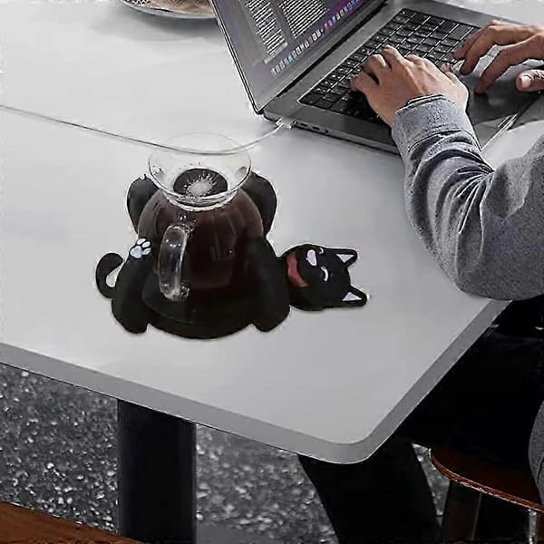 3D-printede katteunderlag, nye og søde kattekrusholdere Gray