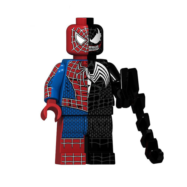 8 stk Superhero Series Minifigurer Byggeklodser Kit, Venom Spiderman Mini Action Figurer Legetøj Gaver Boligdekoration