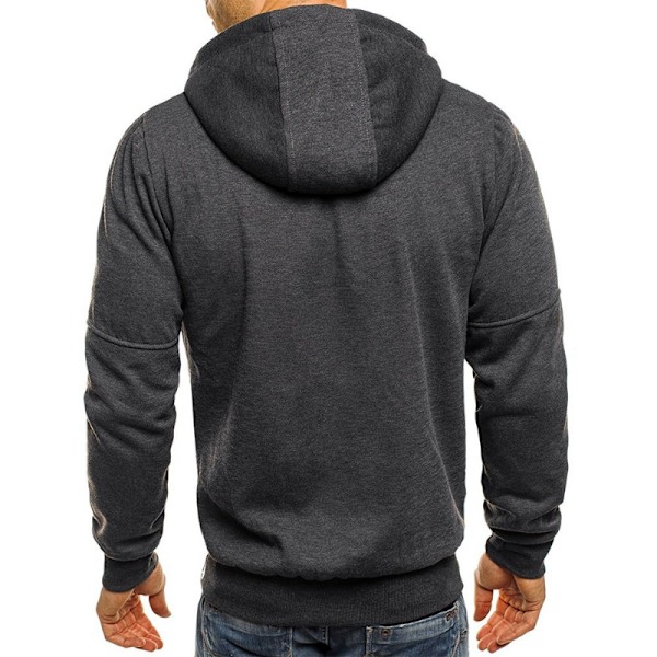 Hættetrøjer til mænd, efterårsmodejakker dark gray 4XL