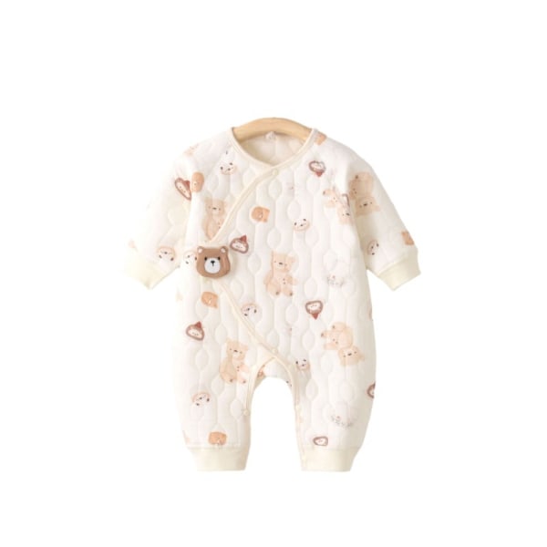 Vårogs høstpyjamas, ren bomulls-velcro munketøy, babyposer, vinterundertøy 734727 paraíso animal 66