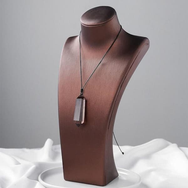Krystalvedhæng Te Krystalsten Krystalspidshalskæde