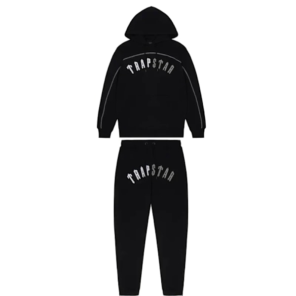 SPLIT ARCH HOODIE TRACKSUIT 8867-BLACK SET M