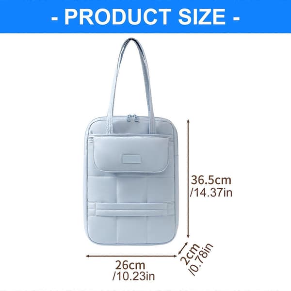Laptop Messenger Bag Lättvikt Polyester Datorväska Axelväskor För Män Kvinnor Professionella Daglig Pendling Blå Blue