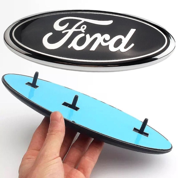 Metallemblem for Ford F150 F250 Aluminium Oval Decal Front Grill Bakluke-emblem